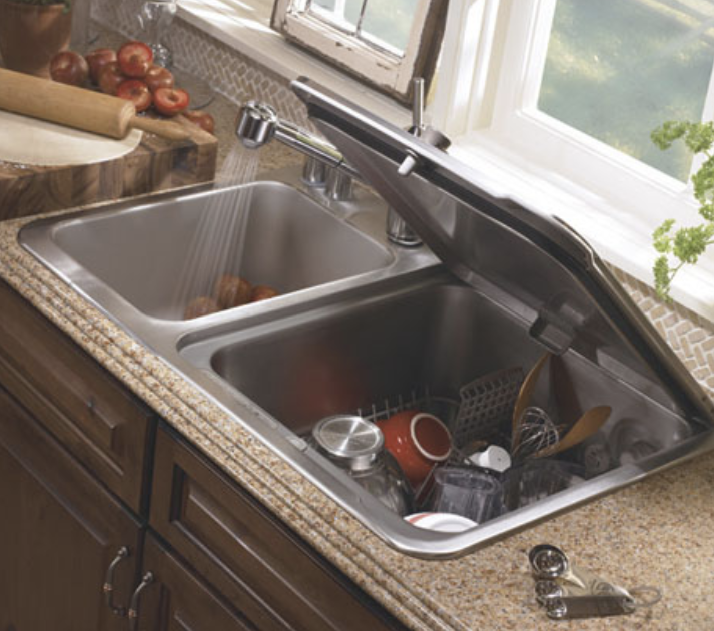 Мойка 1 1 2 кухонная. Посудомоечная машина briva in-Sink. Посудомоечная машина с вертикальной загрузкой briva in Sink. Kitchenaid KDIX 8810. Кухонная мойка с посудомоечной машиной.