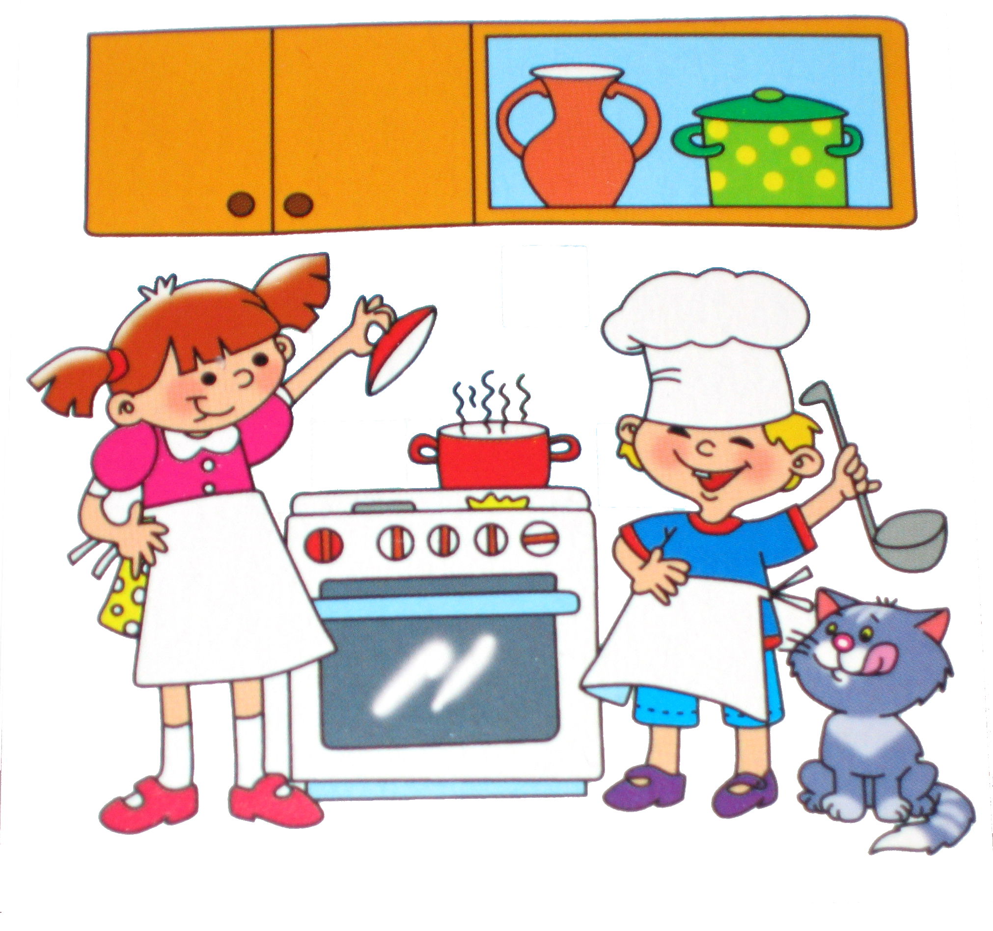 Сюжетные игры на 4. Кухня для детей в детском саду. Кухня в ДОУ для детей. Иллюстрации кухня в детском саду. Сюжетные игры в детском саду.