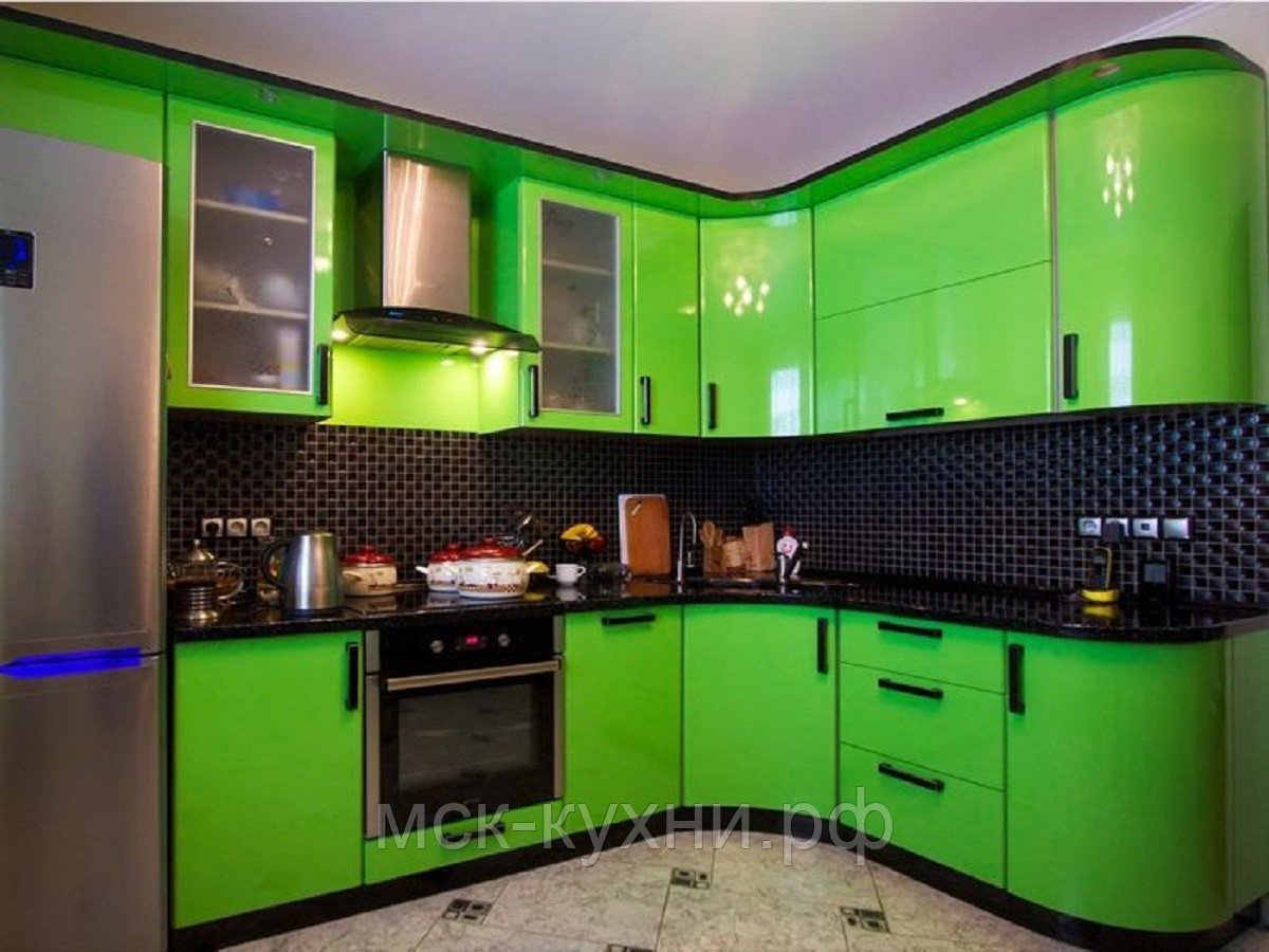 Зелено черная кухня