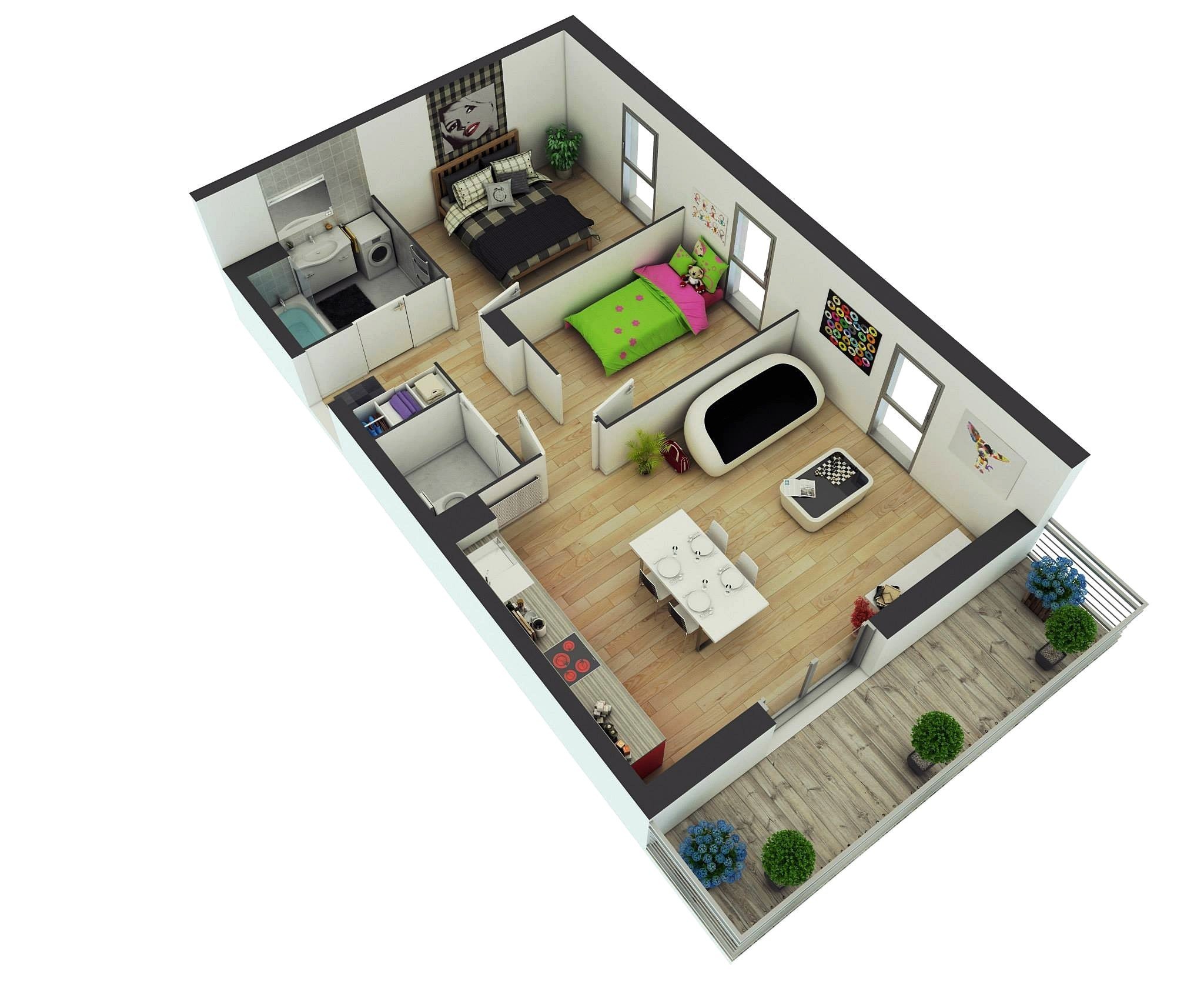 Дом на три комнаты. Floorplan 3d проекты. Floorplan 3d бытовки. Планировка квартиры. 3д планировка.