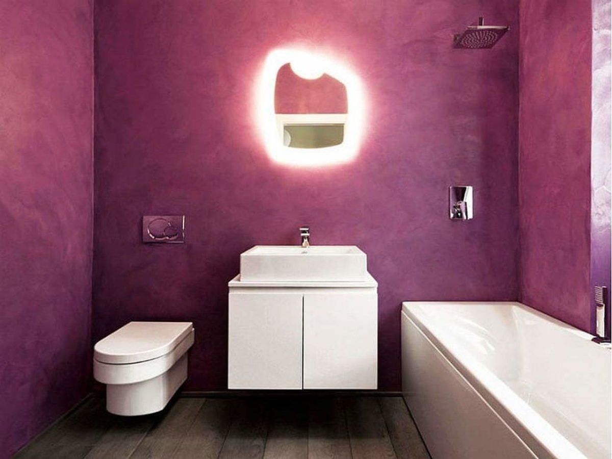 Фактурная краска для ванной комнаты