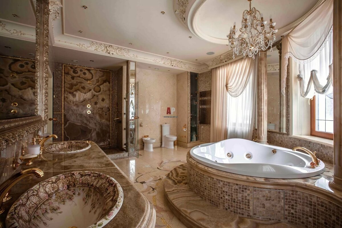 Богатая ванная комната