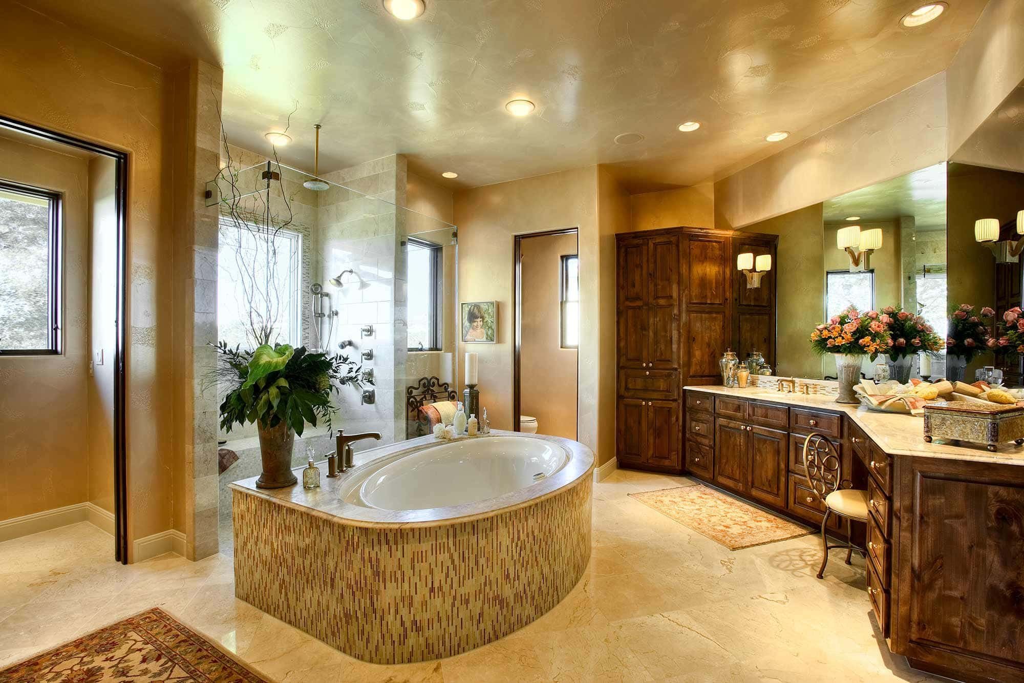 Ванная комната шире ванны. Роскошные Ванные комнаты. Красивая ванная комната. Красивые интерьеры ванных комнат. Роскошная ванная комната.