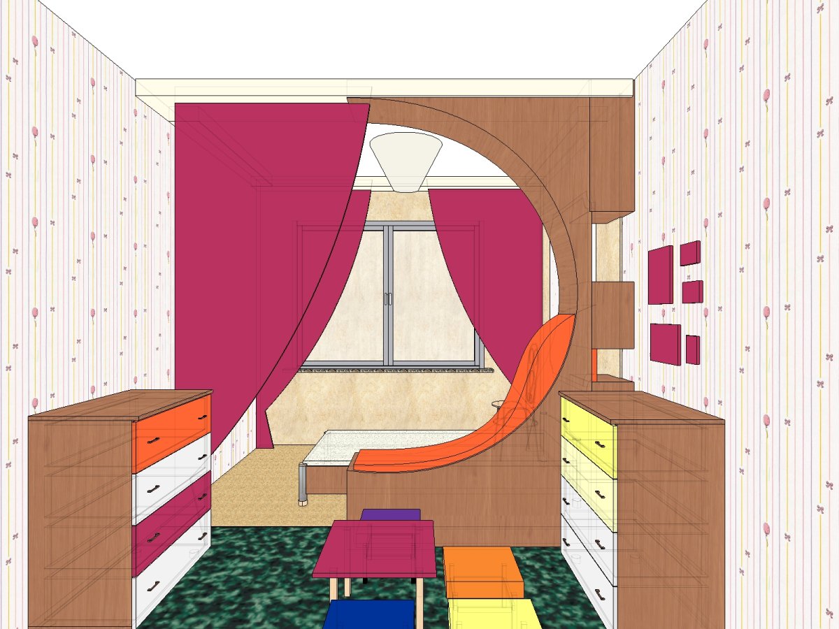 План детской комнаты