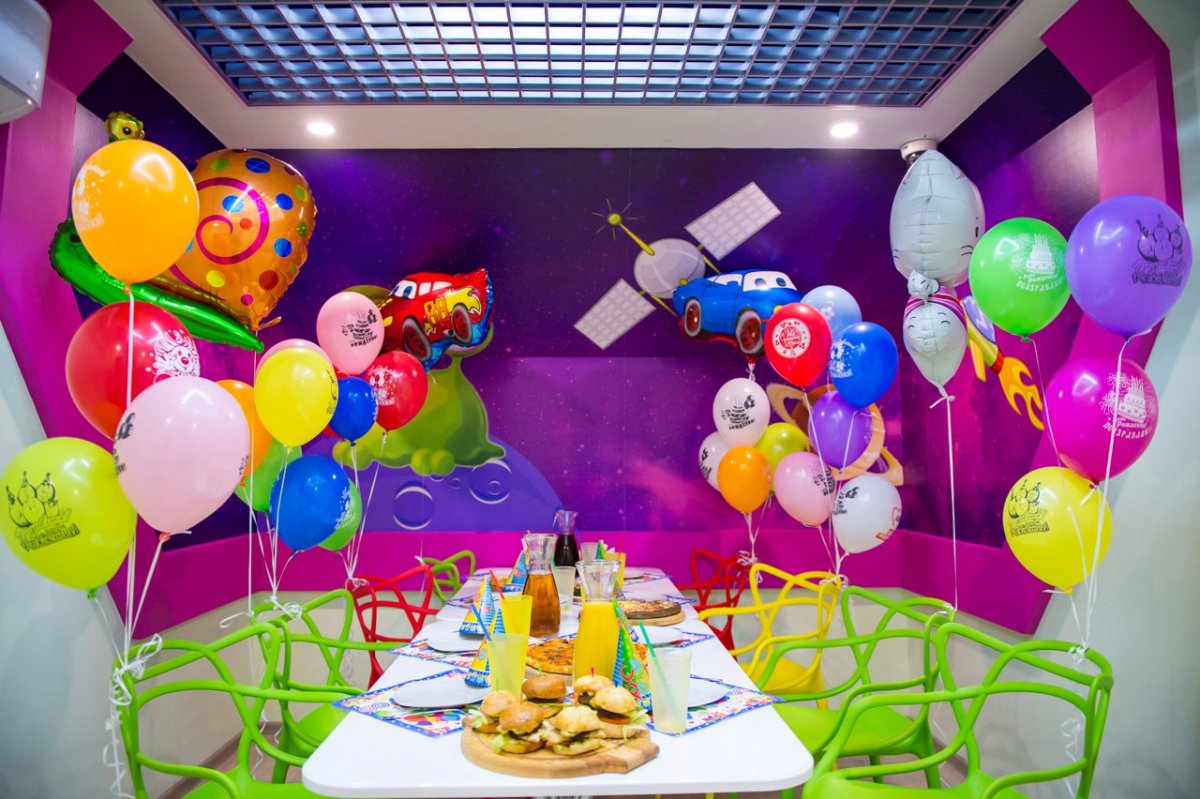 Детские комнаты для празднования дня рождения
