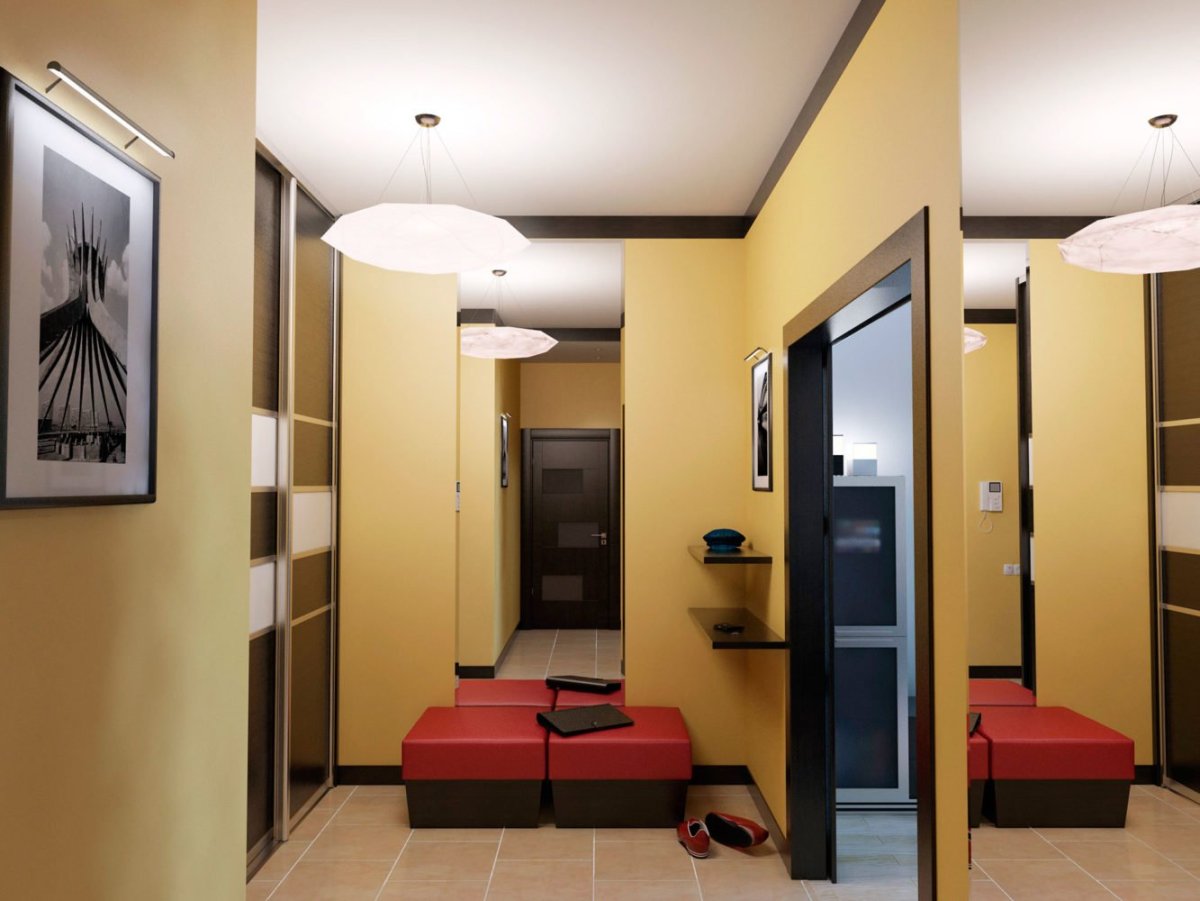 Дизайн коридора в однокомнатной квартире