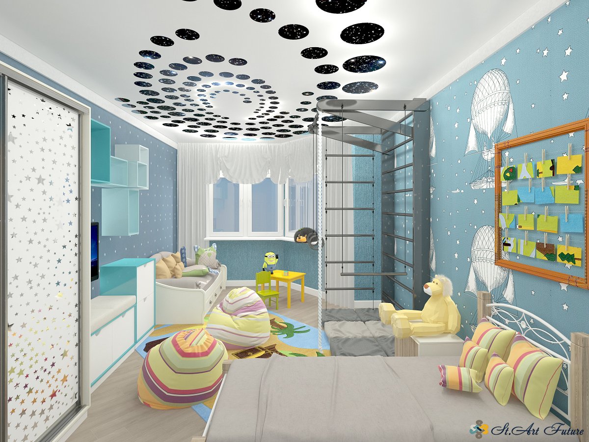 Бесплатный дизайн проект детской комнаты