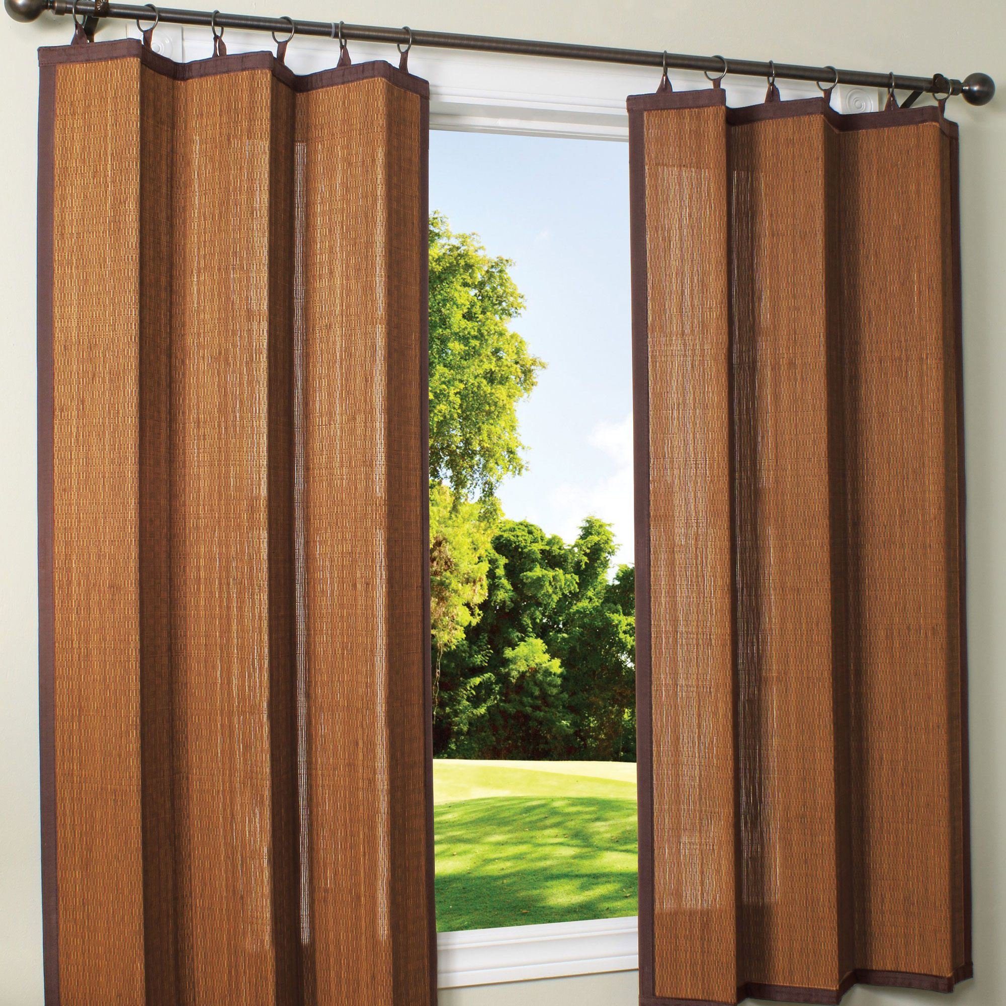 Бамбуковые шторы на дверь