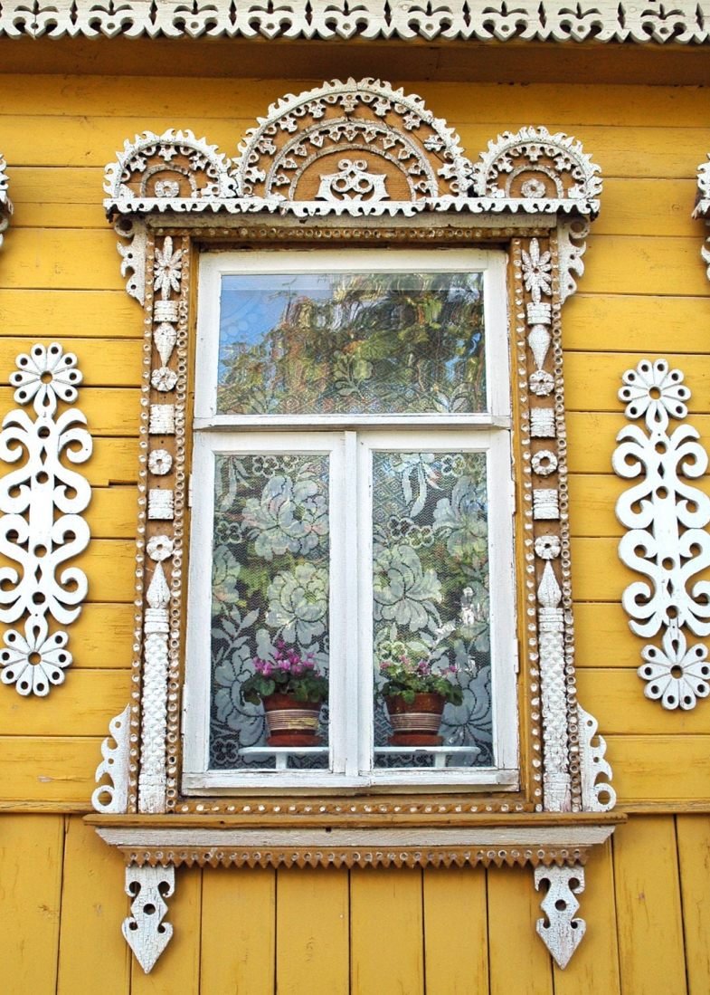 Старинные наличники на окна