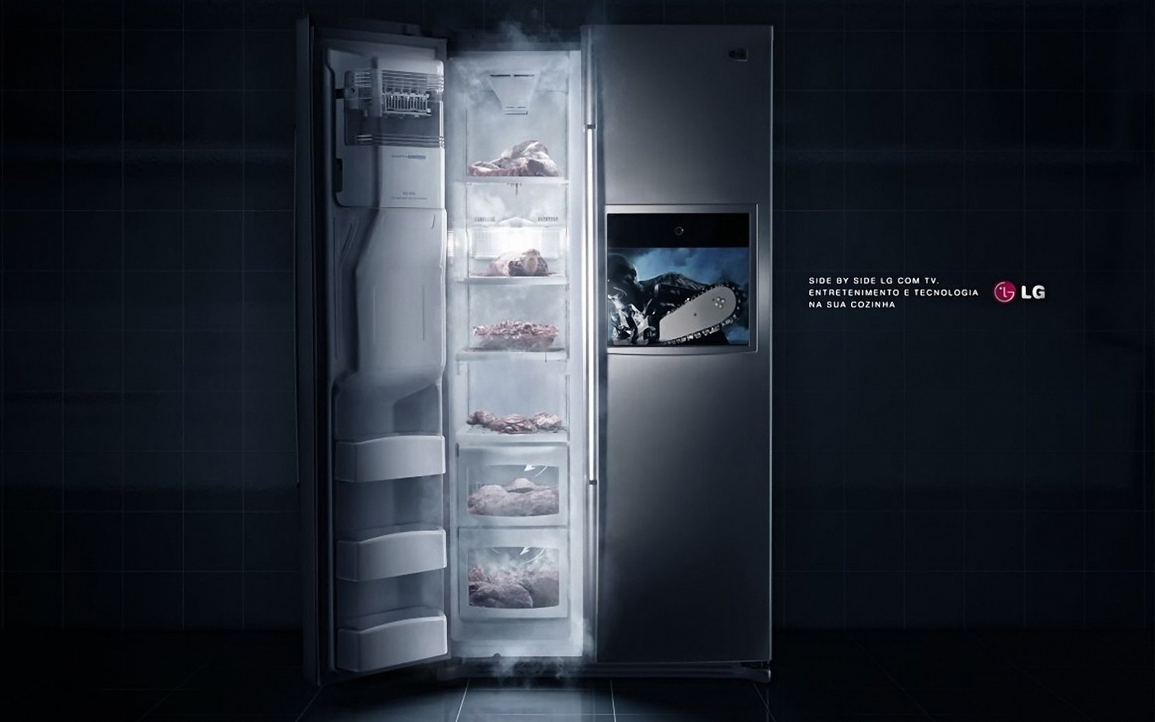 Ремонт холодильника горенье. Холодильник Samsung remont. Ретро холодильник Bosch KDL 19468. Реклама холодильника. Креативная реклама холодильника.