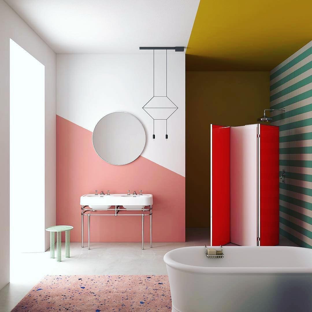 Дизайн ванной комнаты под покраску